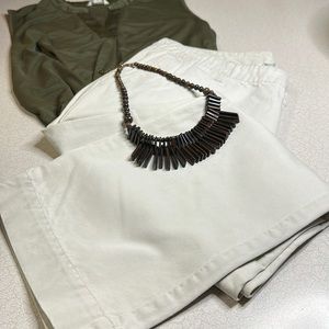 Old Navy® Cotton Linen-Colored Capri Straight Leg Pants 🌼